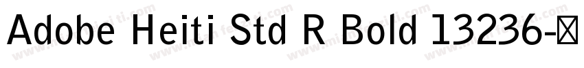 Adobe Heiti Std R Bold 13236字体转换